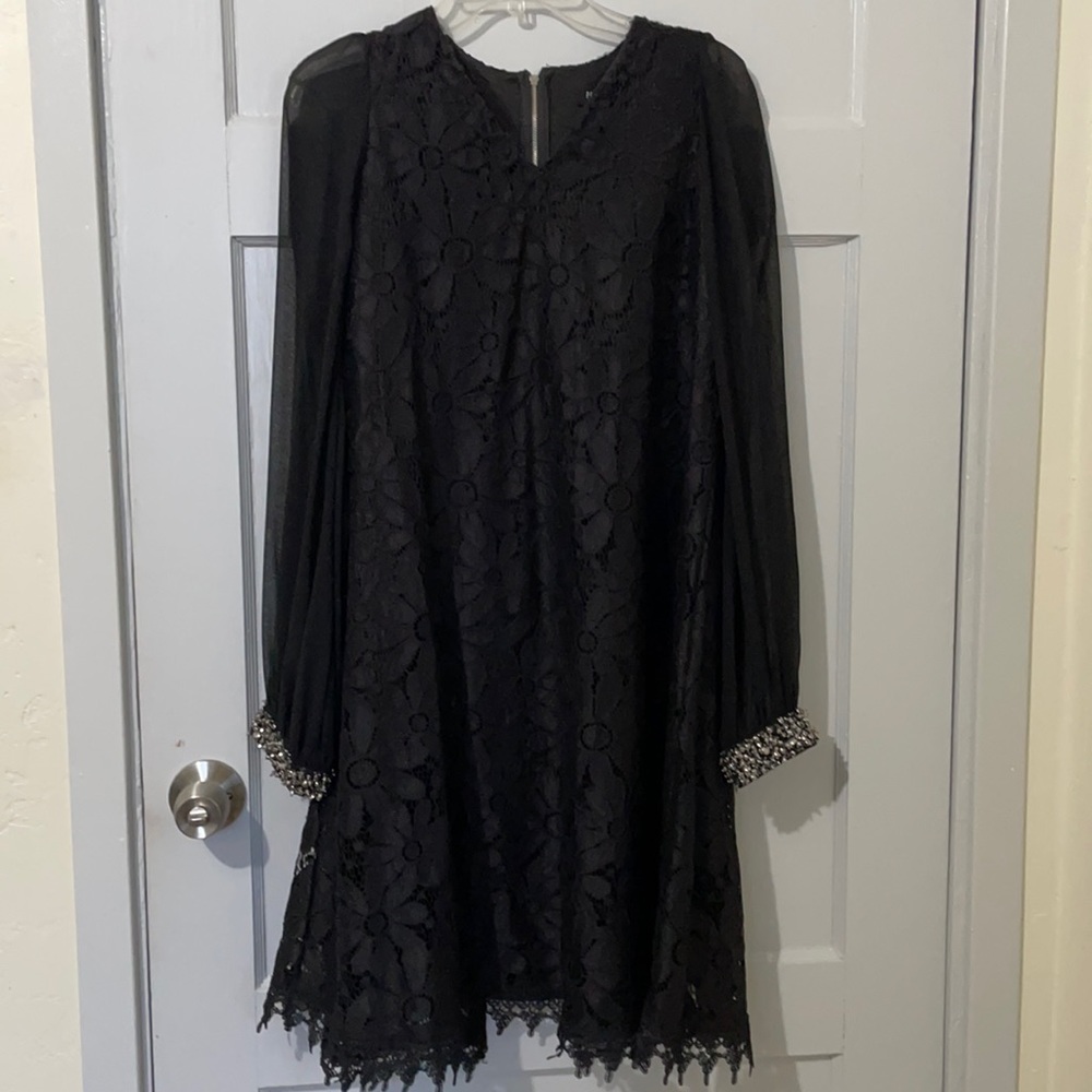 Perceptions New York black long sleeve dress